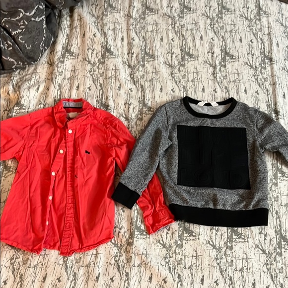 Red Button-Up Kids Shirt - Picture 1 of 1